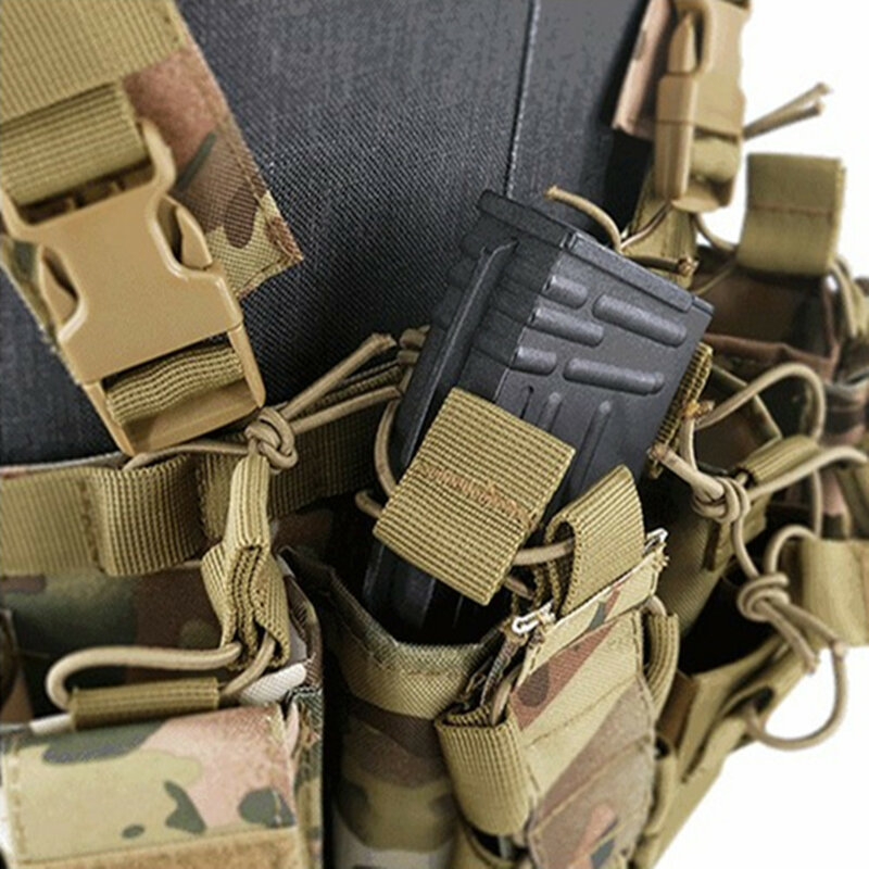 Военный тактический жилет, нагрудная подвесная сумка для радиоприемника, передняя кобура, облегченная модульная система переноски снаряжения, нагрудные карманы для страйкбола, охоты, регулируемая поясная сумка