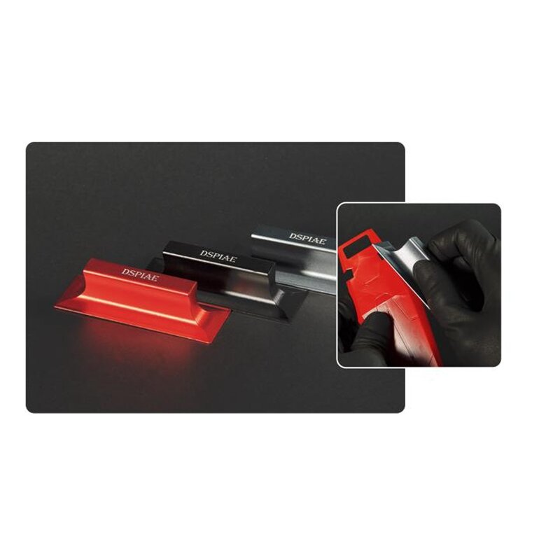 DSPIAE Angled Sanding Boards Sanding Board Plane/Right Angle/Curved Surface Aluminum Alloy Abrasive Tools Black Red Gray