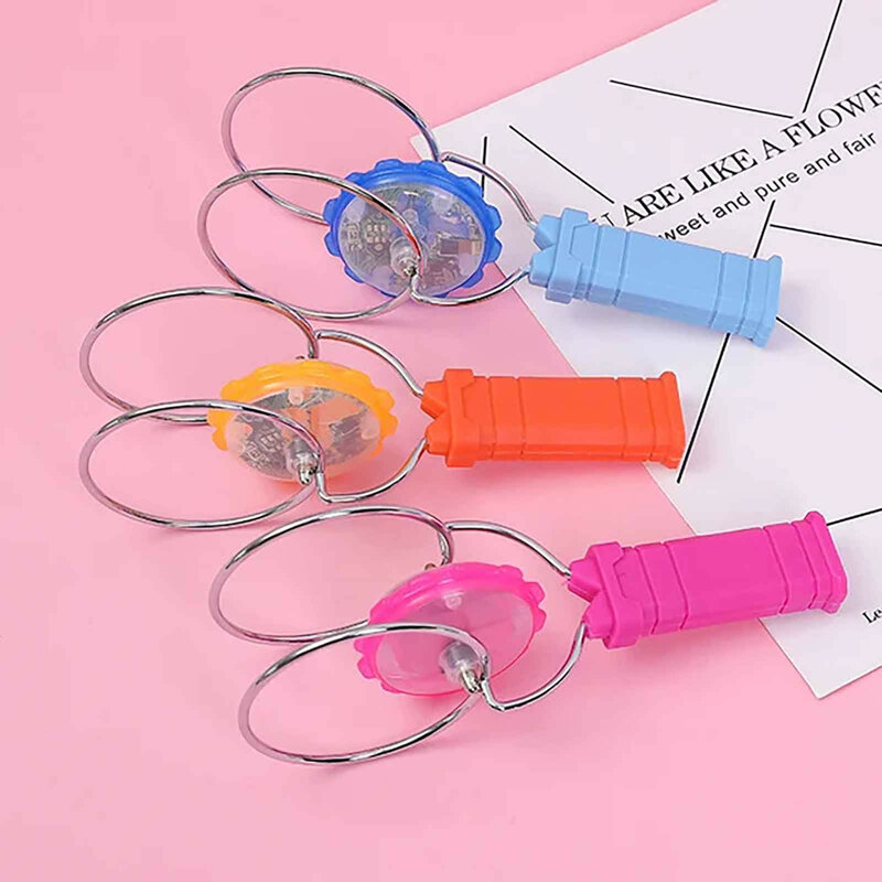 Giroscopio luminoso colorato rotante magnetico giroscopio rotante Led Light Show giocattolo divertente regalo per bambini giocattolo di natale 1 pz