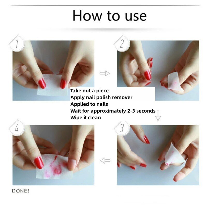 1000/500/200/180/100Pcs profesja 100% płatki kosmetyczne do wycierania paznokci niestrzępiące się narzędzia do czyszczenia paznokci