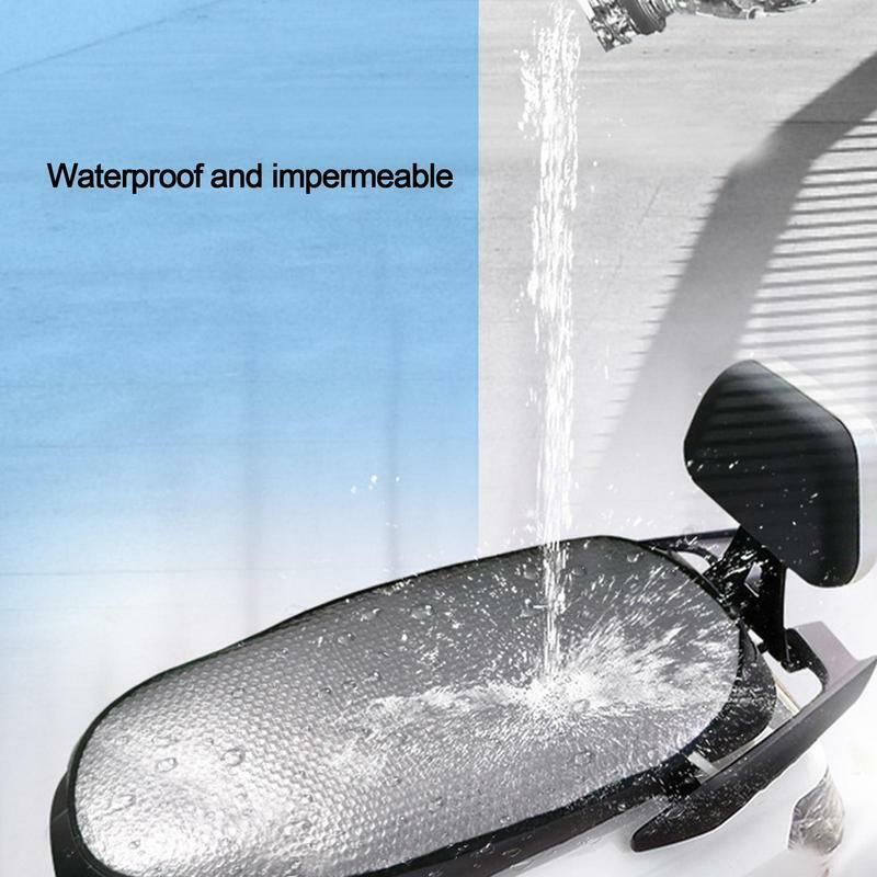 Universele Waterdichte Motorfiets Zonnebrandcrème Seat Cover Pad Seat Seat Scooter Warmte-Isolatie Aluminium Film Zitkussen