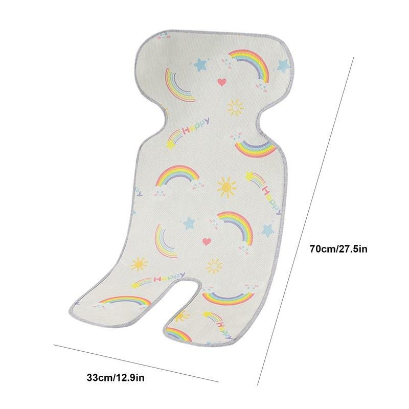 Cooling Pad For Stroller Ice Silk Stroller Liner Pad Super Light Stroller Cool Seat Liner For Baby Chairs Strollers Child Seats