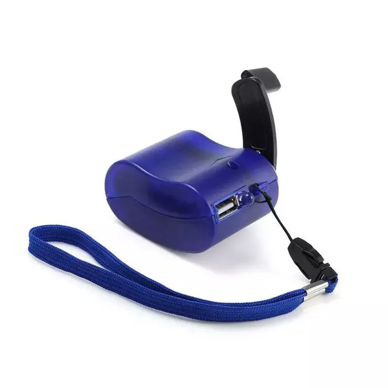 Carregador Universal Portátil Dynamo Hand-Crank, Celular USB, Carregador de Emergência Hand Power