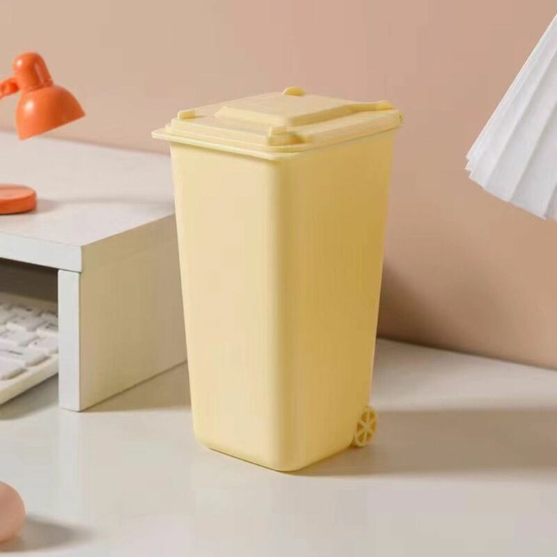 Obsadka do pióra Organizer na śmieci przechowywanie rozmaitości kosz na śmieci na biurko pojemnik z pokrywką kosz na śmieci biurkowy puszka