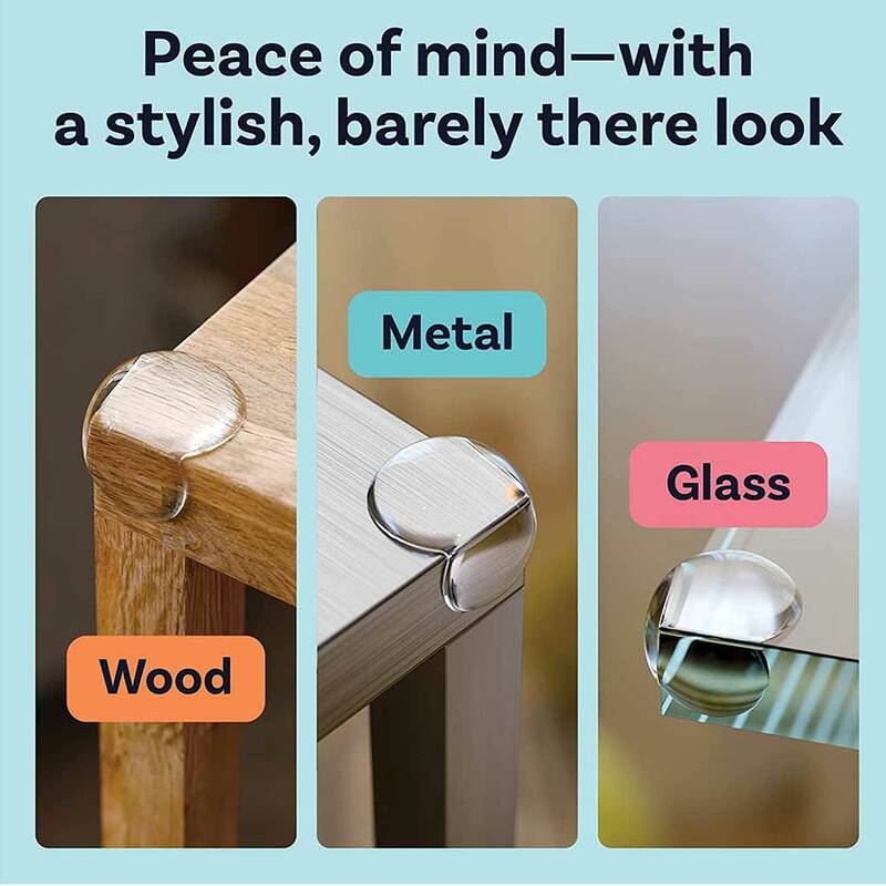 10 Pieces Furniture Corner Protector Anti-collision Guard Safety Bumpers Cover Transparent Accessory Living Room