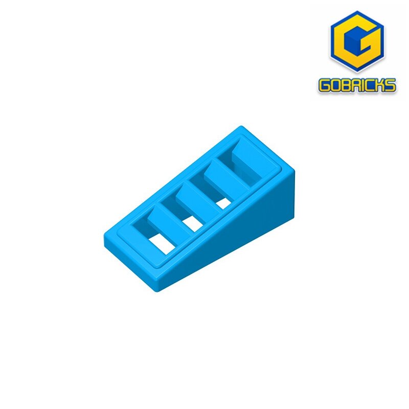 Gobricks 10PCS MOC Bricks Parts DIY 61409 2x1x2/318 Grille For Building Blocks Parts Compatible Educational Parts DIY Toys 2022
