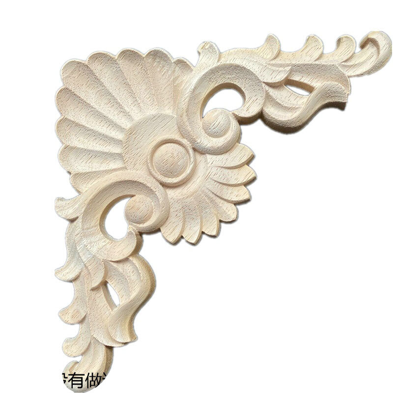 Wood Appliques Woodcarving Decal Carved Furniture Vintage Home Decor Decoration Maison Accessories Figurines Miniatures