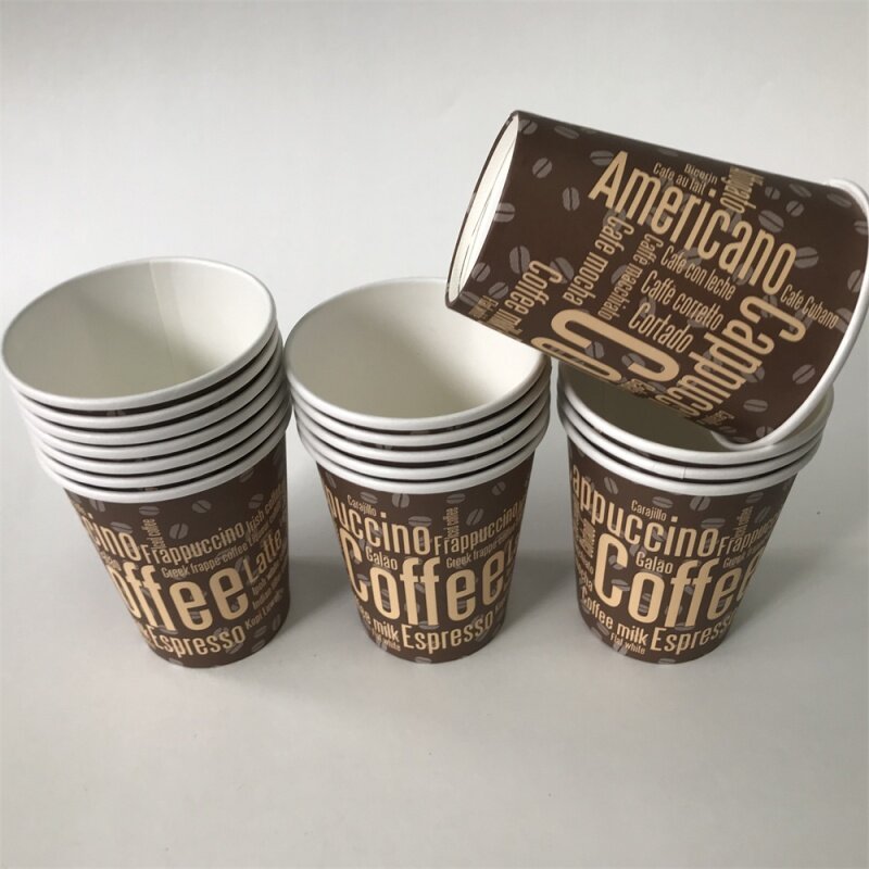 Customized productFood Grade 8oz Pe Coated Paper Cup Various Size Hot Cocoa Cups Coffee Disposable Single Wall Cup