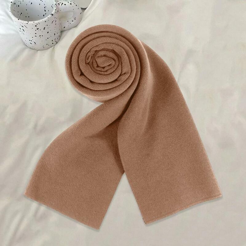 Men Winter Scarf Men's Winter Warm Faux Cashmere Long Scarf Fashion Soft Shawl Wrap for Formal Casual Wear Solid Color Winter
