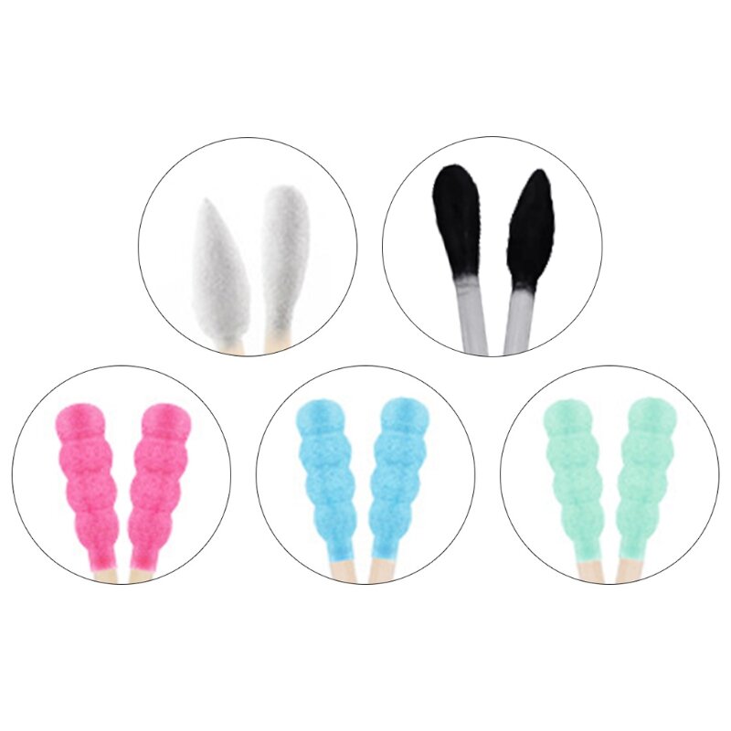 200pcs/Box Double for Head Cotton Swab Nose Ears Cleaning Care Tools Disposable Buds Cotton Applicator Drop Shipping