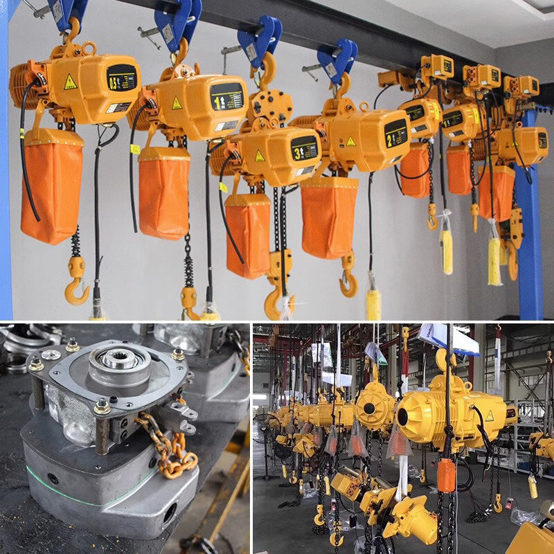 Electric chain hoist 380V 0.5T/1T fixed operation hoisting crane limit switch / electric hoist with alloy steel shell