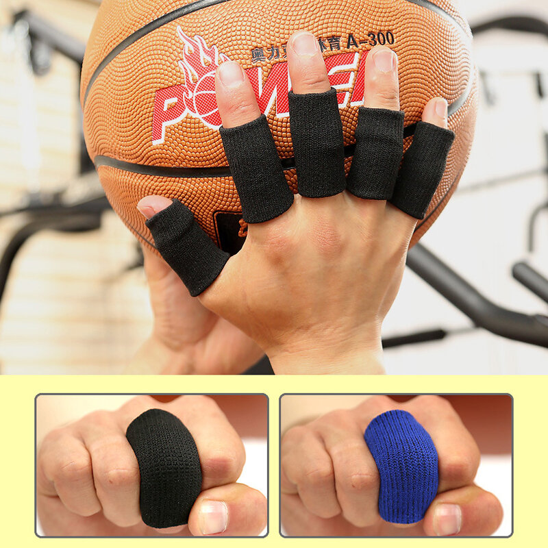 Protector de férula para dedo, Protector de soporte elástico y transpirable, estabilizadores para Golf y baloncesto, 10 piezas