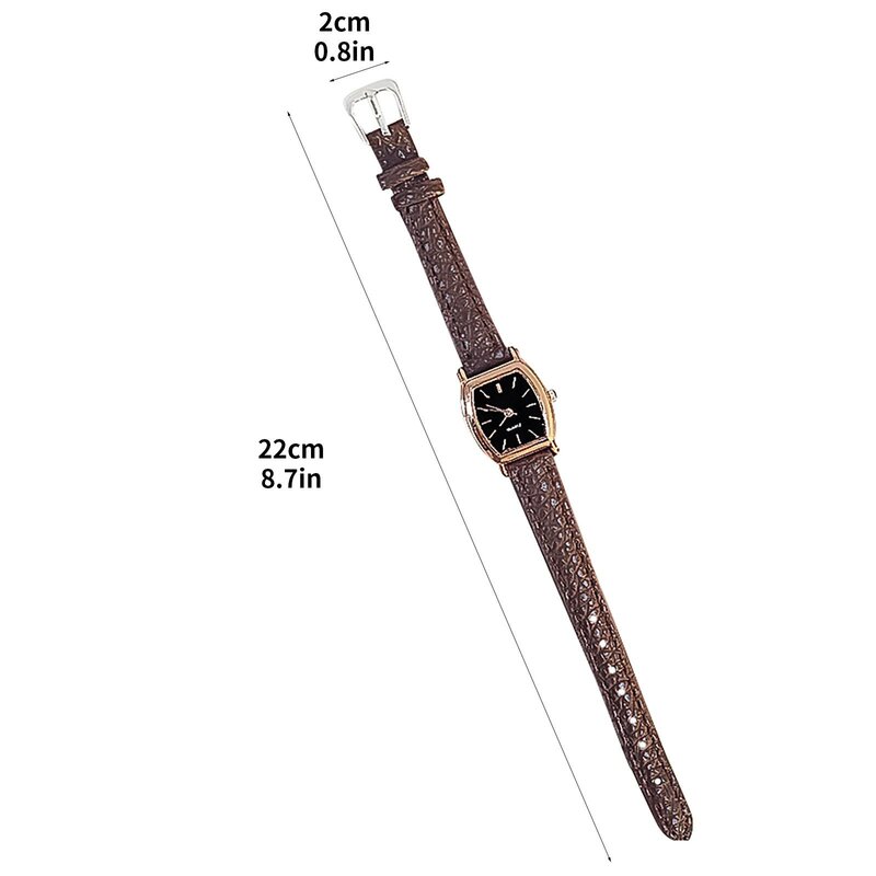 นาฬิกาแฟชั่นสีสายนาฬิกาสายหนังควอตซ์อะนาล็อกนาฬิกาผู้หญิง reloj mujer relogio feminino