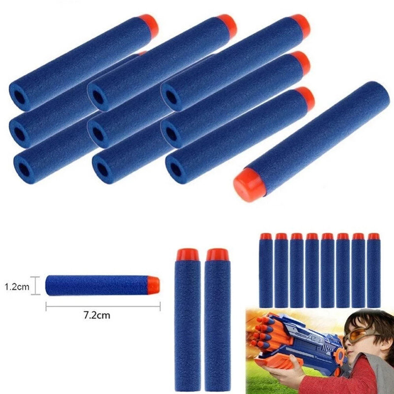 EVA Soft Round Suction Head Refill Darts Bullets for Nerf Gun Kids Toy Guns Accessories Bullets for Nerf Series Blasters Xmas