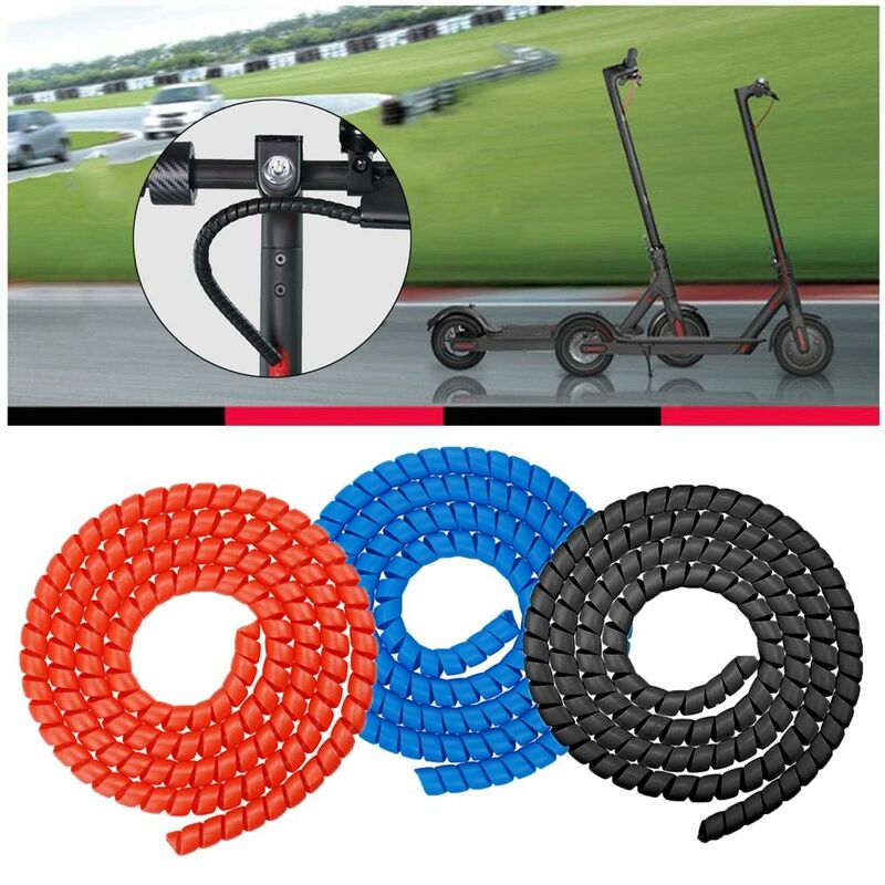 M365 Outdoor Wear-resisting Environmental Electric Scooter Parts Spiral Protection Cable Management Brake Line Cover