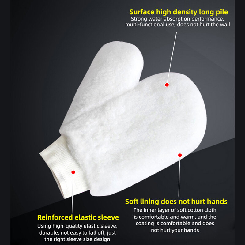 ZHUTU profesjonalne pluszowe rękawice malarskie gąbka bawełniana przeciw wyciekom odporne na zużycie szczotkowanie akcesoria narzędziowe
