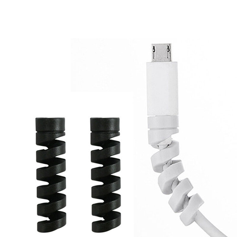 6 sztuk darmowa wysyłka kabel Protector silikonowy nawijacz szpulki przewód organizator pokrywa dla Apple iphone USB ładowarka kabel przewód