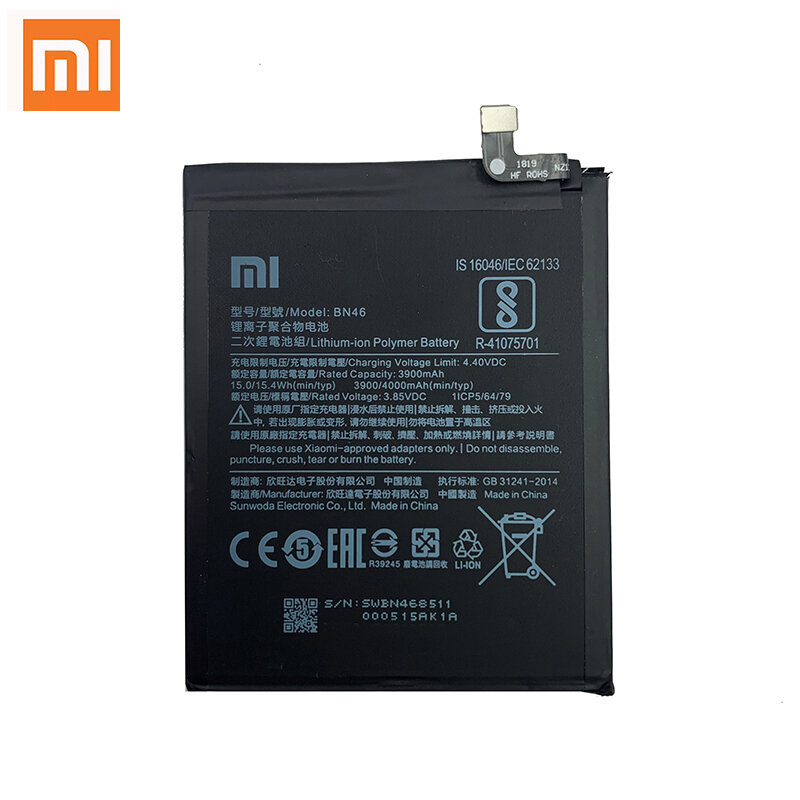 2023 оригинальный телефон BN46 4000 мАч аккумулятор для Xiaomi Redmi Note 8 8T Note8 Note8T Redmi 7 Redmi7 сменные батареи батарея