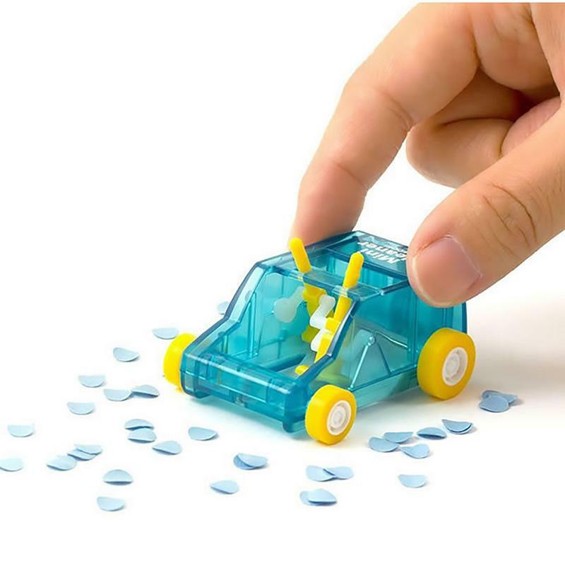 Mini Car Table Poeira Limpeza Trolley, Teclado Desktop Poeira Cleaner, Confete Lápis Eraser, Office Desk Sweeper Set, Brinquedos infantis