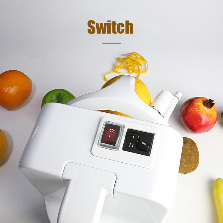 Piccola macchina elettrica commerciale per sbucciare la mela all'arancia e limone