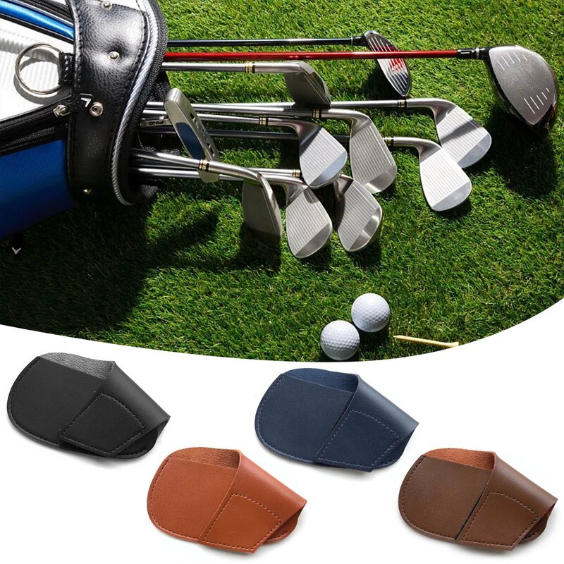Golf Iron Head Cover Leather Golf Club Cover Ijzer Beschermende Headcover Withiron Covers Voor Extra Club Bescherming