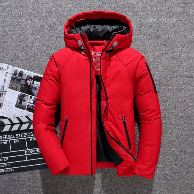 2024 Autumn Winter New Men Clothing Down Jacket Men's Coats Male Short Fashion Casual Outdoor Hooded Coat Top FCY