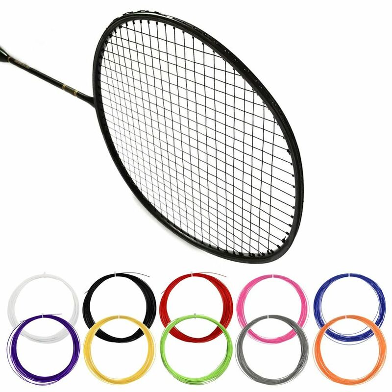 Cuerda de raqueta de Bádminton de alta flexibilidad, cuerda duradera que absorbe los golpes, línea de raqueta de bádminton, cuerda de raqueta para deportes al aire libre