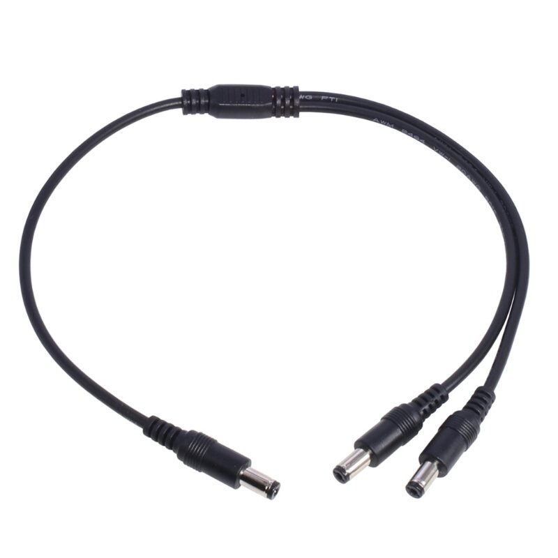 Cable divisor de fuente de alimentación 594A, 5,5mm x 2,1mm, Cable adaptador divisor en Y, 2 vías