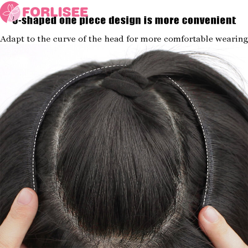 Microrollo de cabello esponjoso Invisible de una pieza para mujer, aumento de extensiones de cabello corto y largo, parches de peluca simulada