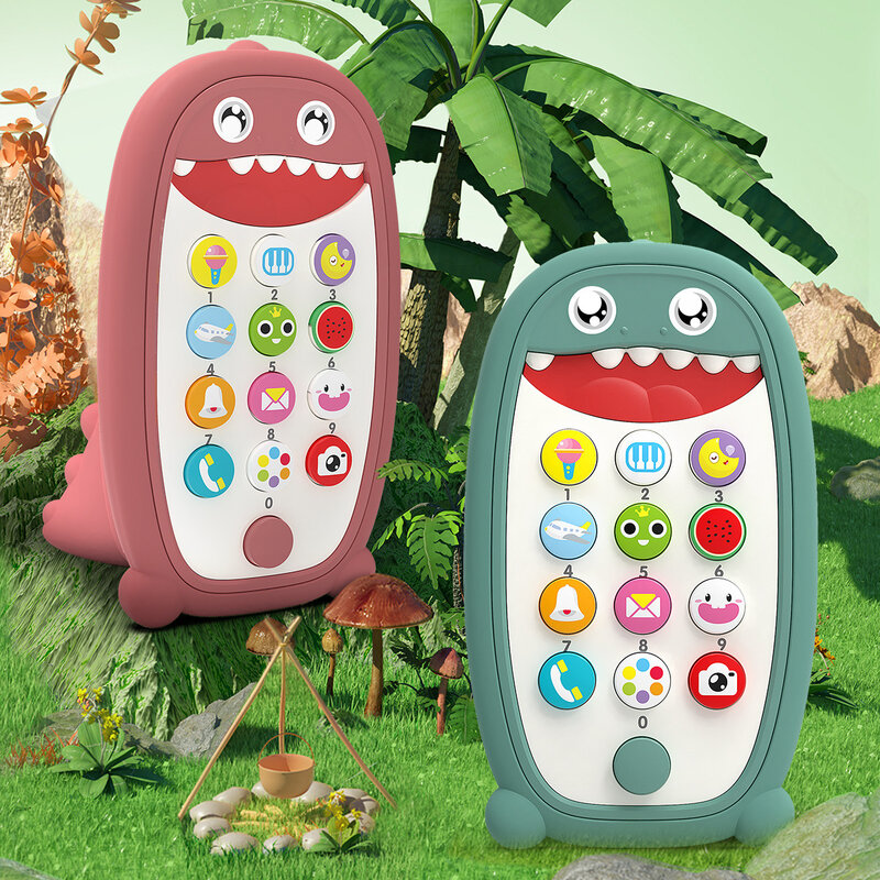 Puzzle wczesna nauka opowiadania historii zabawka mechaniczna symulacja telefonu zabawka 0-3 lat dziecko z oświetlenie do zastosowań muzycznych wielofunkcyjnymi zabawkami