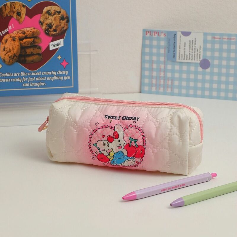 Heart Cartoon Pencile Bag Cute Fold Cloud Letter Cloud Makeup Bag Animal Candy Color Rabbit Lipstick Bag Travel
