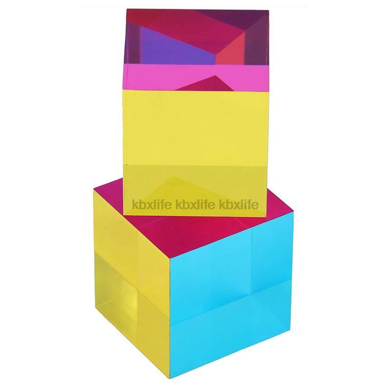 Cube de document à prisme G30, vigne pour décoration de maison ou de bureau, jouets STEM/STEAM, cube d'apprentissage scientifique, farce de panier de Pâques, 50mm, 2 po