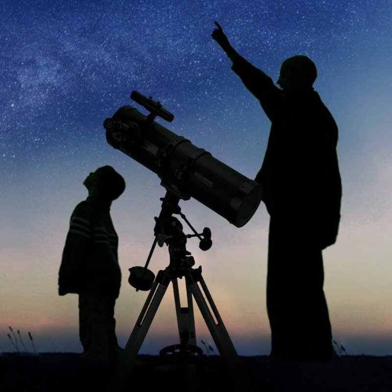 Телескоп 130EQ, профессиональные астрономические телескопы для взрослых, поставляются с адаптером для смартфона с линзой Барлоу 1,5x