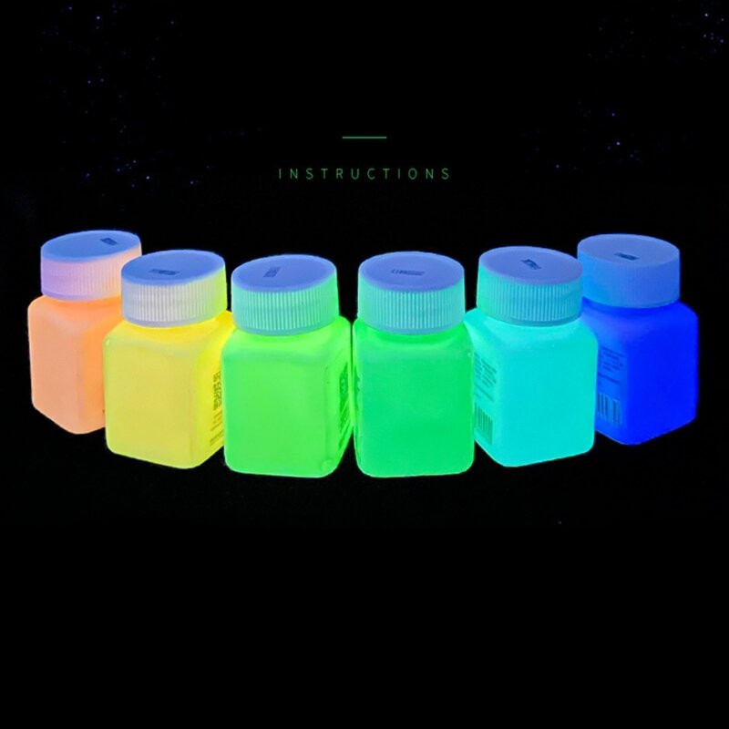 Glow in The Dark Paint,Glow Fluorescent Paint for Halloween Decoration,Art Painting,Outdoor and Indoor Art Craft,Fabric
