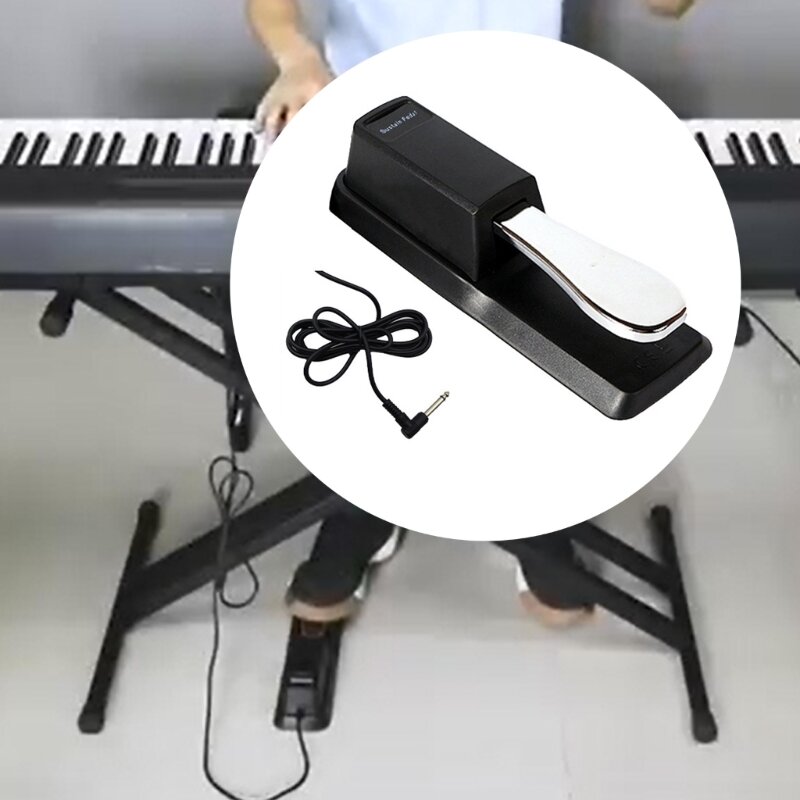 Piano Sustain Pedal, Digital Piano Keyboard Sustain Pedal with Bottom