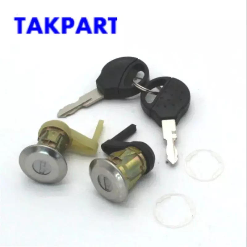 TAKPART قفل الباب الأمامي اليسار واليمين مع 2 مفاتيح لبيجو 206 1998-2009