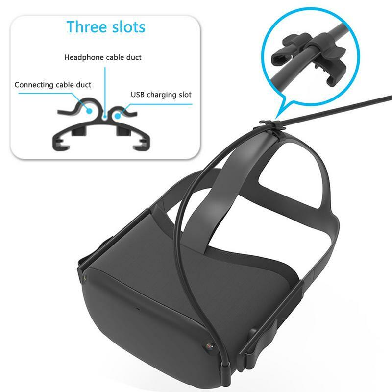 Hebilla de rosca de 2 piezas para Oculus 1/2 Link VR, Cable de auriculares, accesorios de VR, abrazadera de Cable