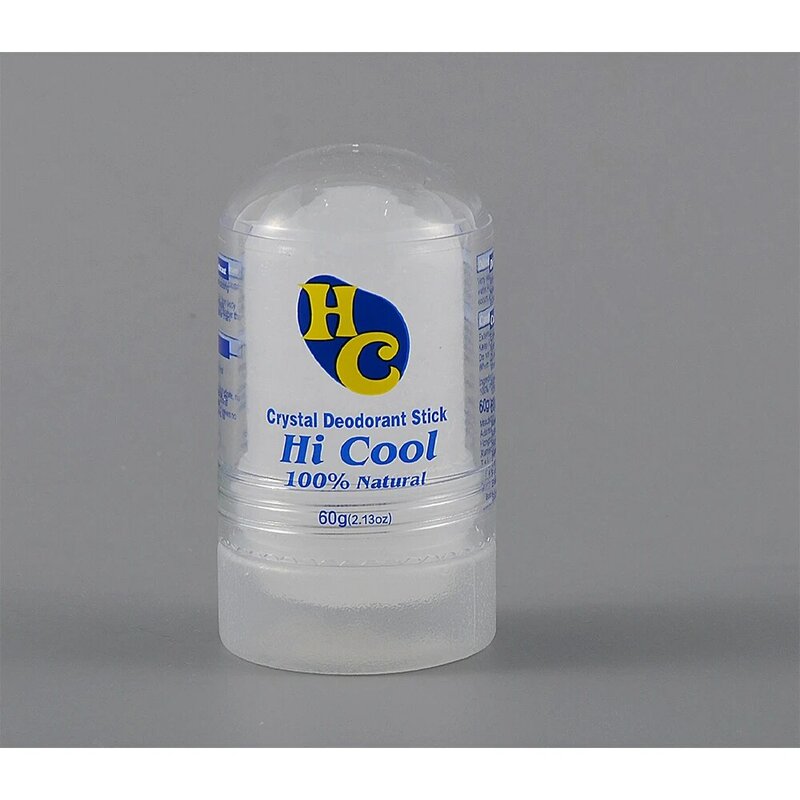 Eliminador de olores corporales, palo antitranspirante, desodorante de cristal de aluminio de 60g, eliminación de axilas para hombre y mujer