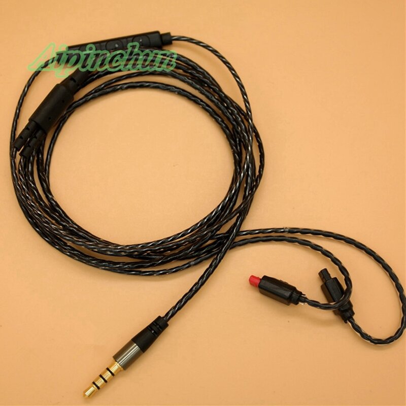 Aipinchun przewód słuchawek z regulacją głośności zamienne do kontrolera kabel do Audio Technica słuchawki ATH-IM04 IM03 IM02 IM01 IM50 IM70