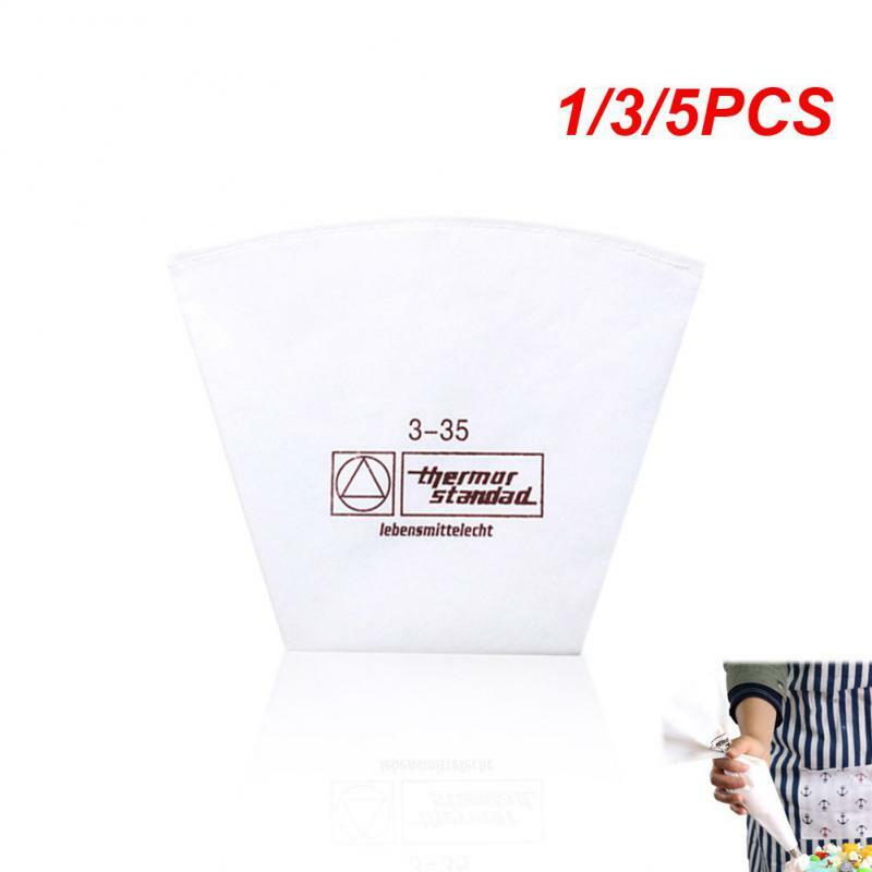 Bolsa de algodón reutilizable para glaseado, utensilio de decoración para pasteles, Fondant y galletas, tamaño de 1/3/5 piezas