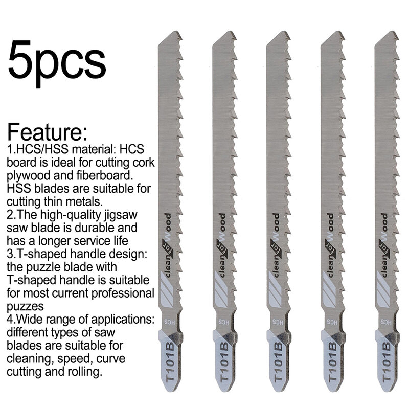 5PCS Saw Blades T101B Down Cutting Laminates Veneers For Hard And Soft Wood Jig Plywood Chipboard Saw Blades