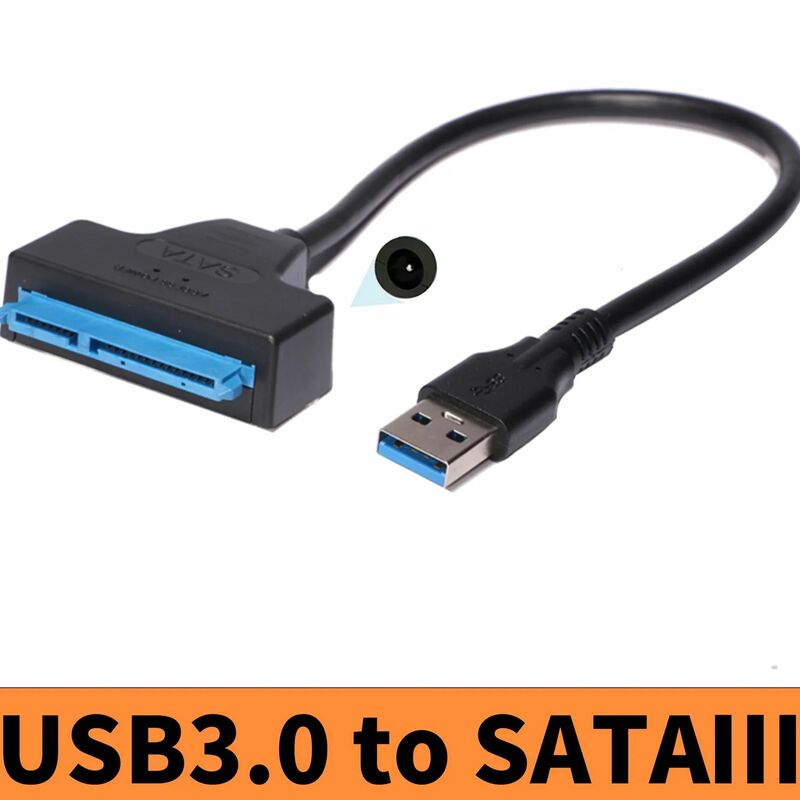 Cable USB 3,0 a sata de 2,5 pulgadas para disco duro de ordenador portátil, puerto serie SATA22pin, nuevo