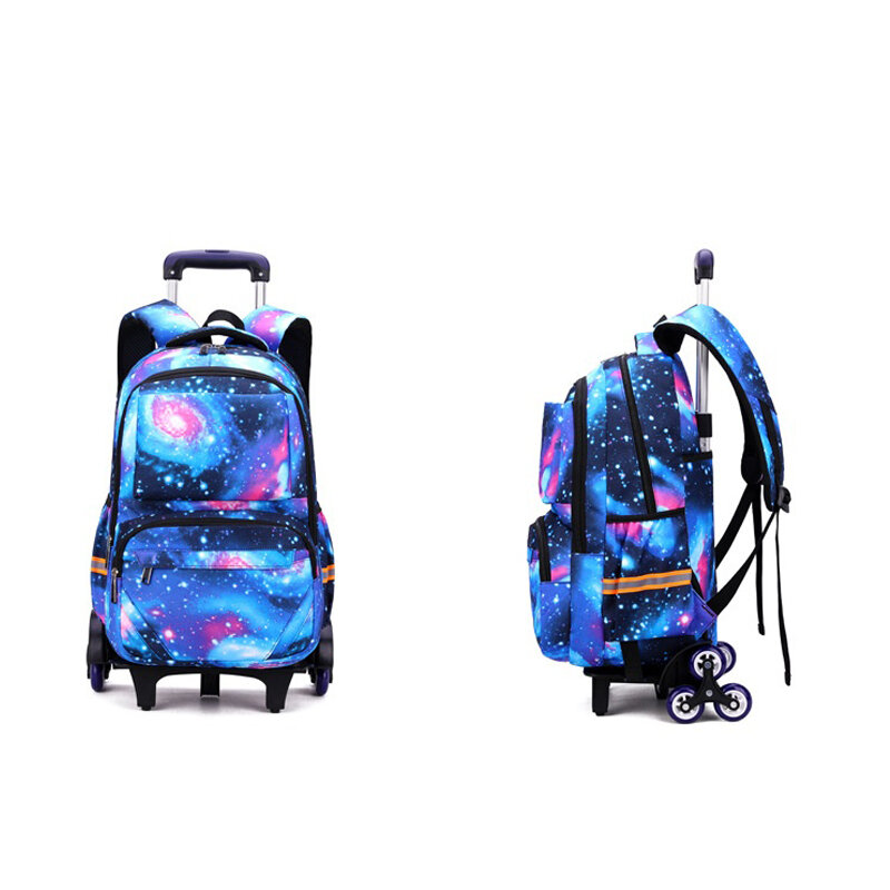 Школьные портфели на колесиках для мальчиков, водонепроницаемые ортопедические школьные рюкзаки на колесиках, рюкзаки на колесиках для студентов
