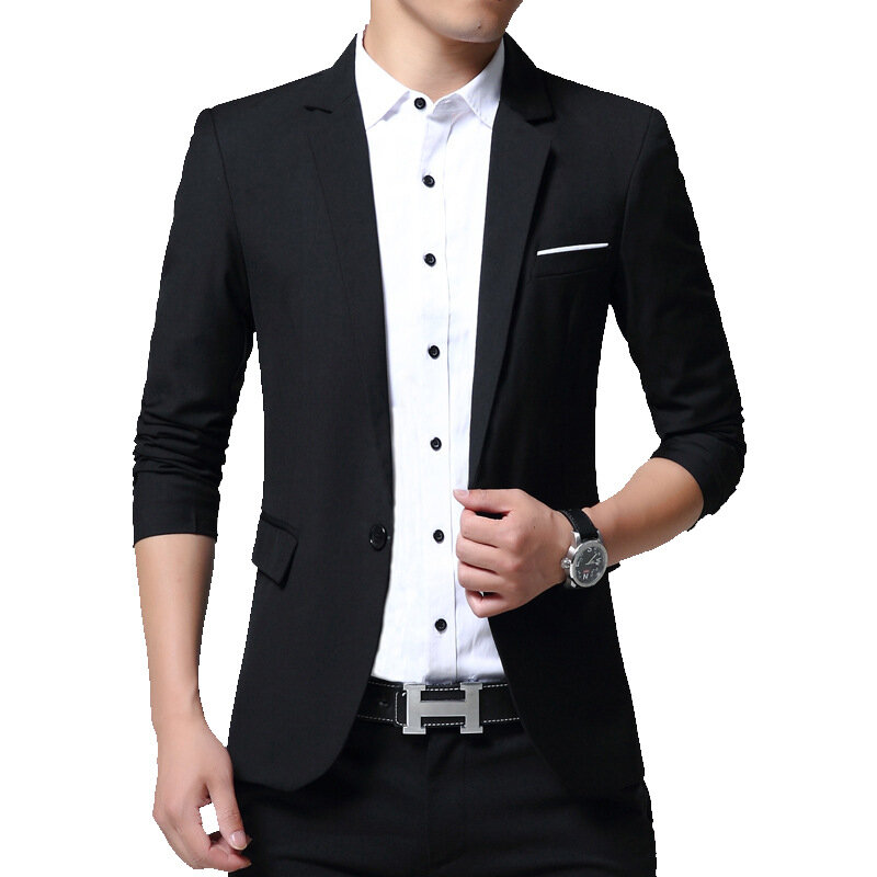V1350-Loose fitting casual men's suit, suitable for spring and autumn