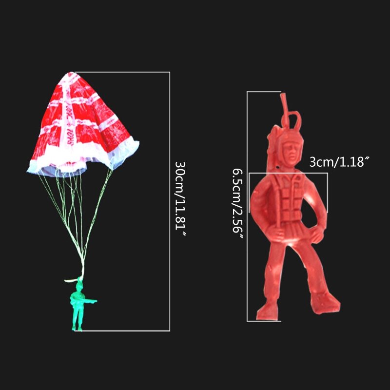 Jouet Parachute à lancer à main, Figurine soldat, jouet Portable pour parents enfants dans le jardin
