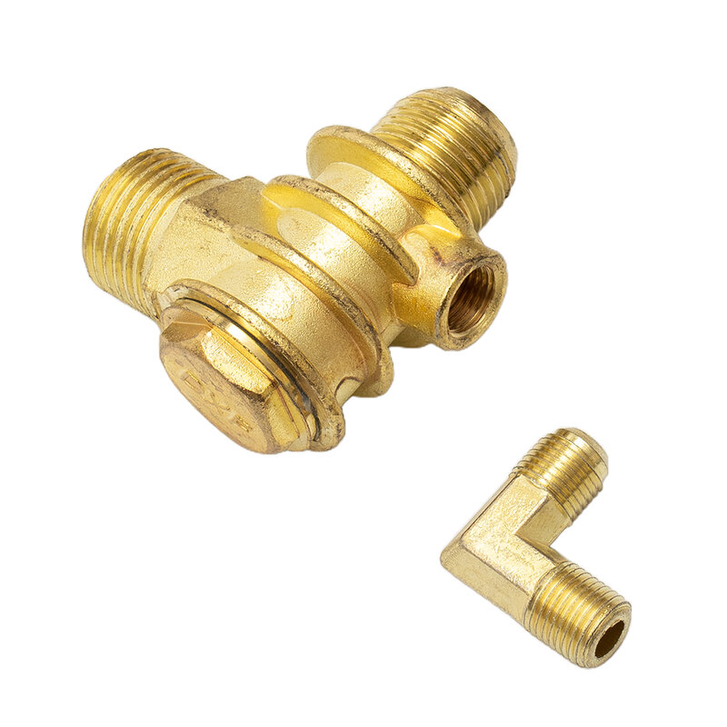 Durable Useful Check Valve Tools Workshop 20*19*10mm 3-Port Air Compressors Equipment Male-Threaded Replacement