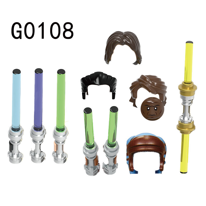 Gorące postacie filmowe SW Mini zmontowane klocki figurki z klocków ABS plastikowe zabawki edukacyjne dla dzieci G0108