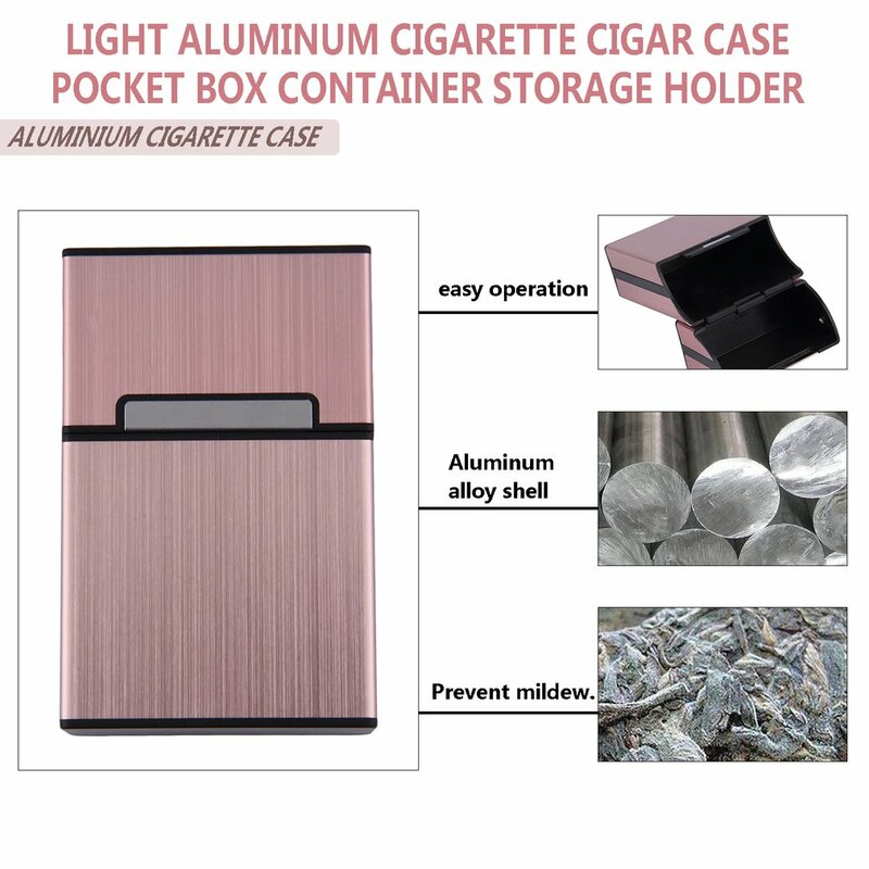 たばこケース,アルミニウム合金,磁気ポケット,タバコアクセサリー,1個