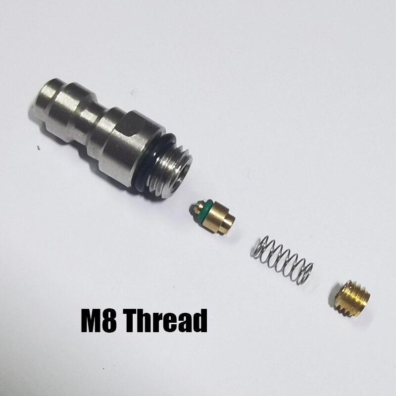 Válvula de retenção de aço inoxidável, Quick Plug Connector, Fill Nipple Adapter, 1 Way, M8 * 1, M10 * 1 1/8npt, 1/8BSPP, 8mm, novo