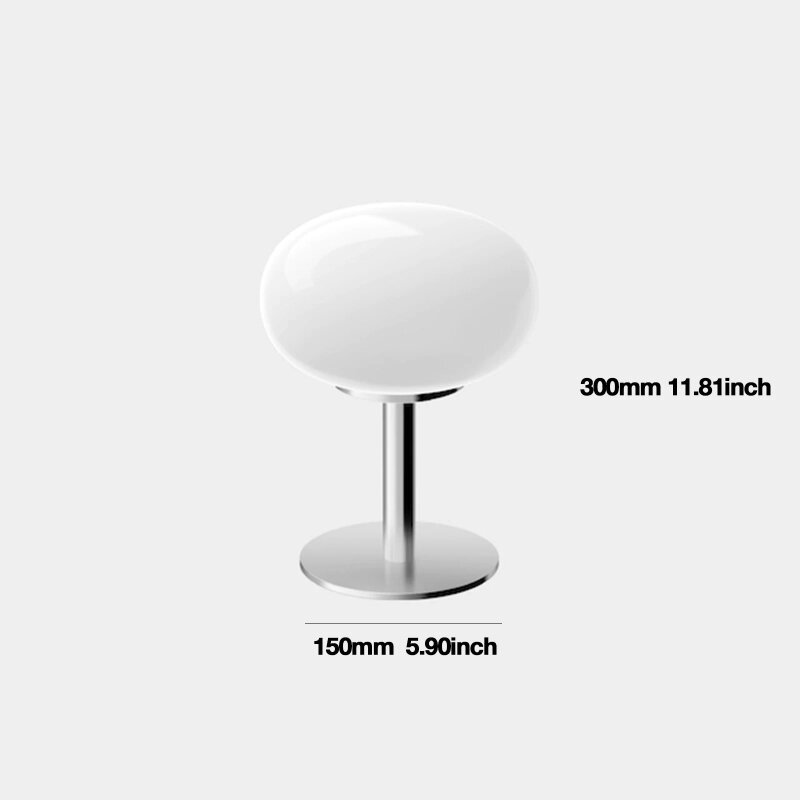 Cream Style Glass Table Lamp Dimmable USB Powered Ambient Light For Living Room Bedroom Office Night Light Desktop Decoration